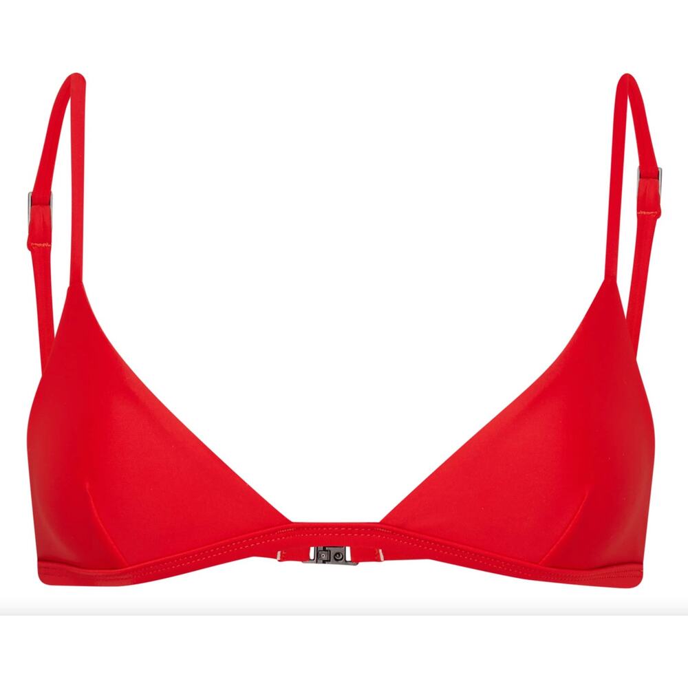 Matteau Swim PETITE Bikini Top - Red - Classic Triangle - Adjustable - C/D Cup - Picture 6 of 8